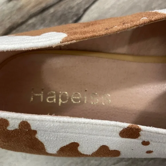 Brown and White Patterned Loafers - Picture 2 of 6